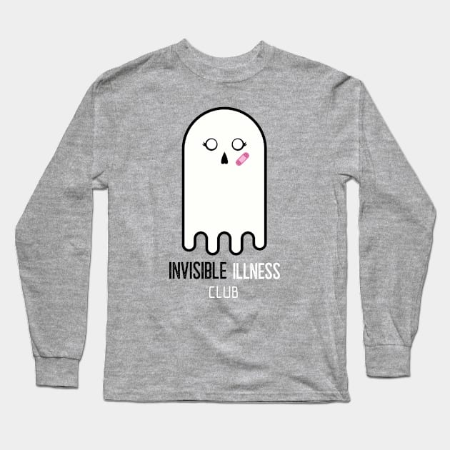 Invisible Illness Club Long Sleeve T-Shirt by Invisbillness Apparel